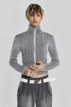 Shadow White Lucid Knit Track Top 9 Shadow White Lucid Knit Track Top -Trendy Wear Outlet Store MENS23 30739