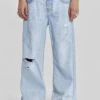 Bleached Blue Colossus Flare Jeans