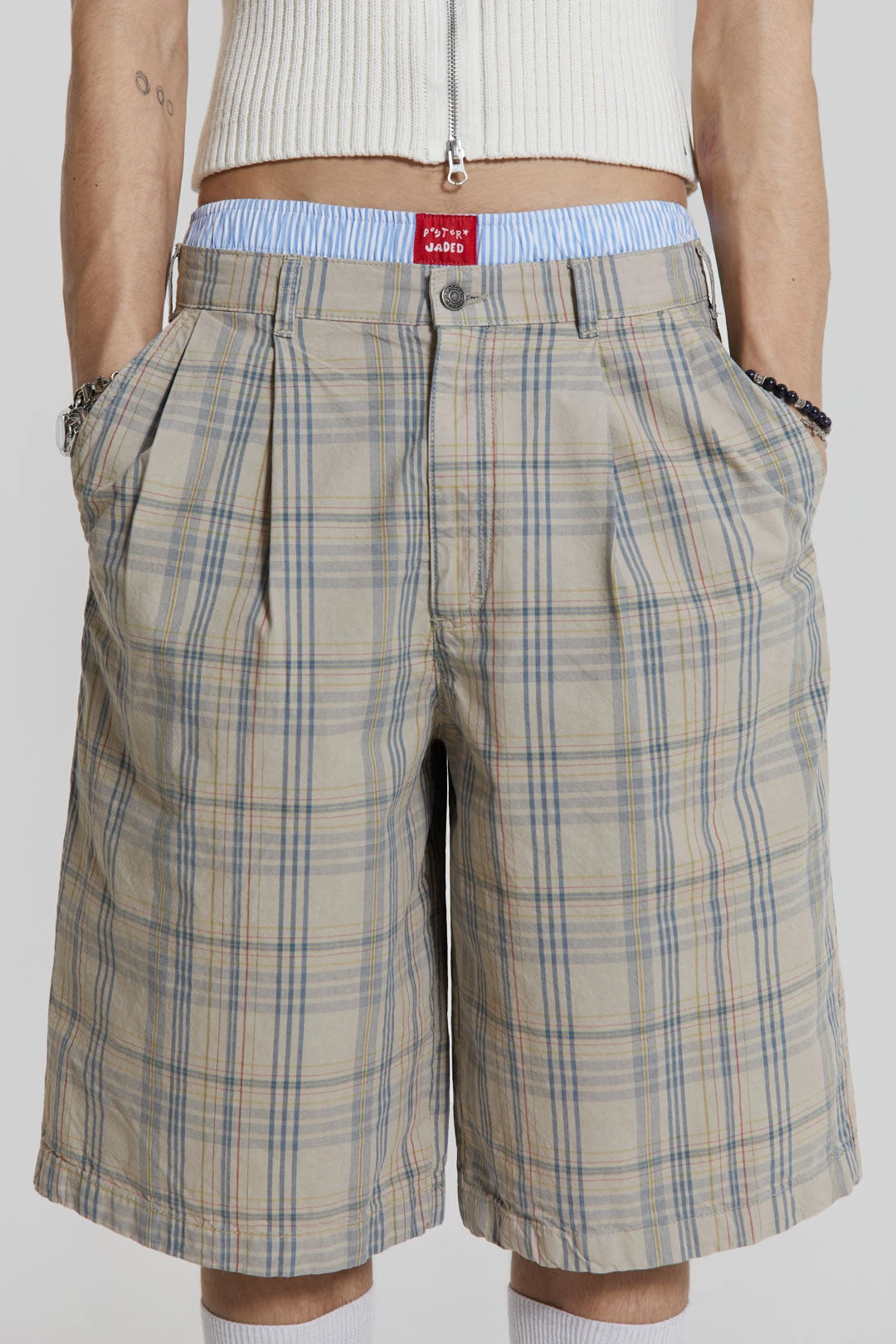Stone Check Fairway Shorts 7 Stone Check Fairway Shorts - Image 5
