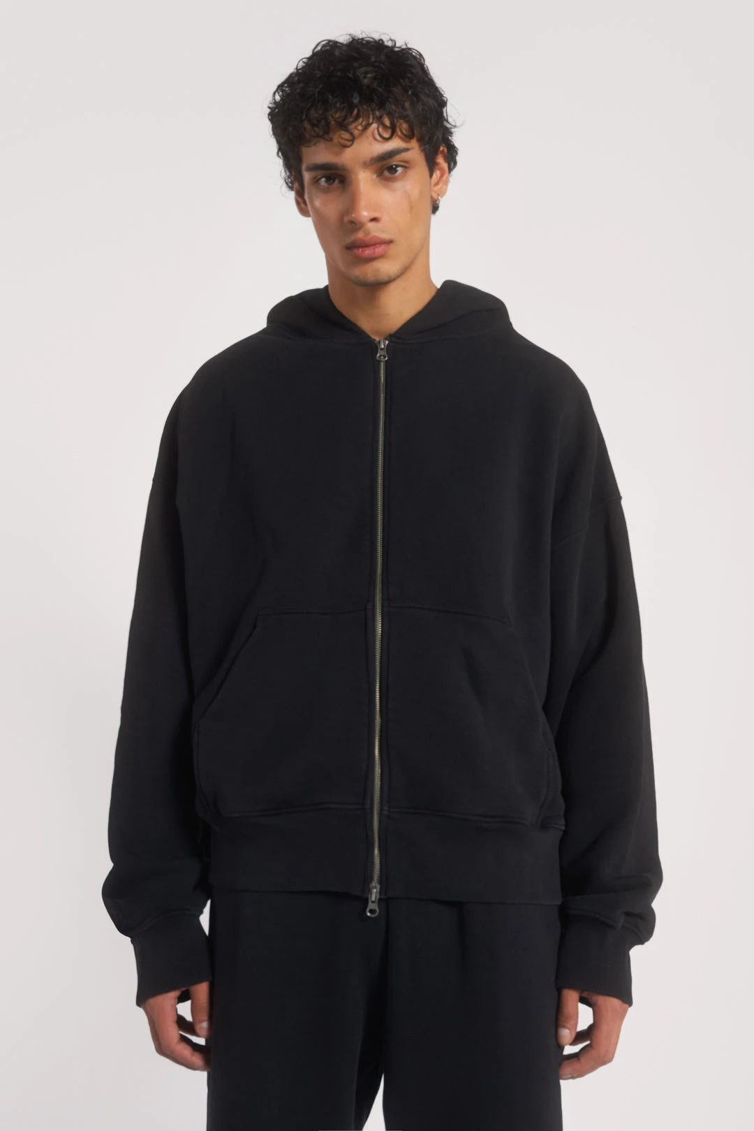 NTRLS Dust Black Oversized Zip Through Hoodie 5 NTRLS Dust Black Oversized Zip Through Hoodie - Image 3