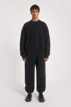 NTRLS Dust Black Crew Neck Sweatshirt 12 NTRLS Dust Black Crew Neck Sweatshirt -Trendy Wear Outlet Store NTRLSECOM2116