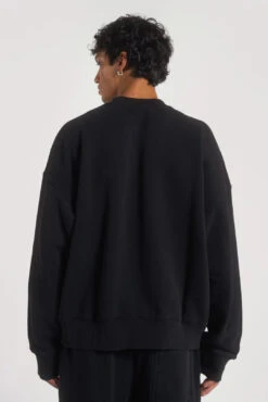 NTRLS Dust Black Crew Neck Sweatshirt 13 NTRLS Dust Black Crew Neck Sweatshirt -Trendy Wear Outlet Store NTRLSECOM2156