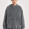 NTRLS Chrome Grey Oversized Hoodie -Trendy Wear Outlet Store NTRLSECOM2436