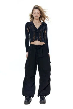 Jaded London Black Parachute Cargo Pants -Trendy Wear Outlet Store UntitledSession3636 1024x1024 301d95ba 9eec 4f8f 8f07 588512217b10