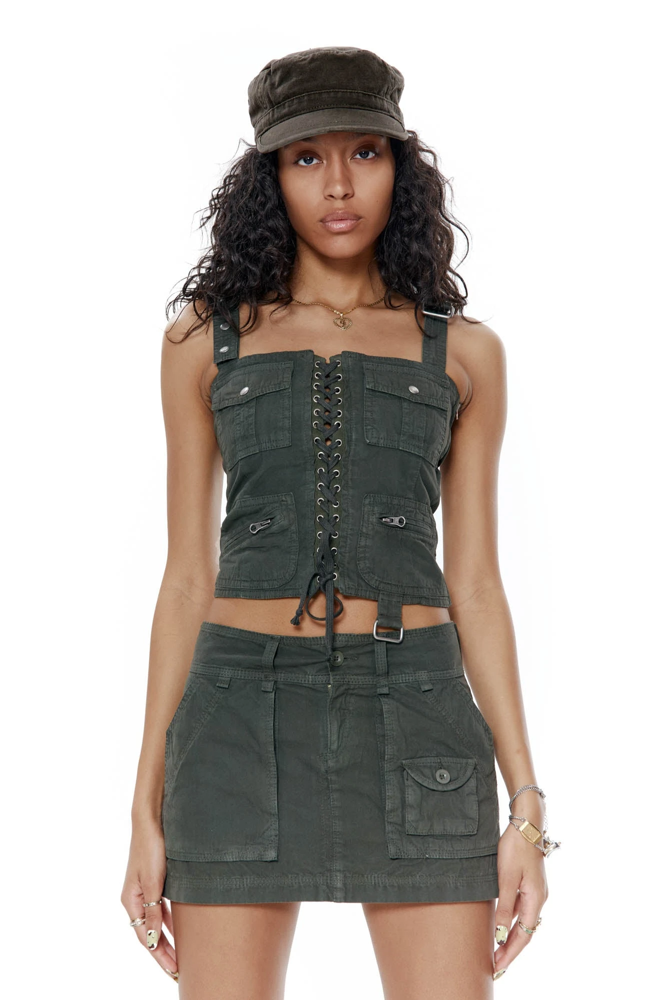 Jaded London Khaki Cargo Corset 3 Jaded London Khaki Cargo Corset