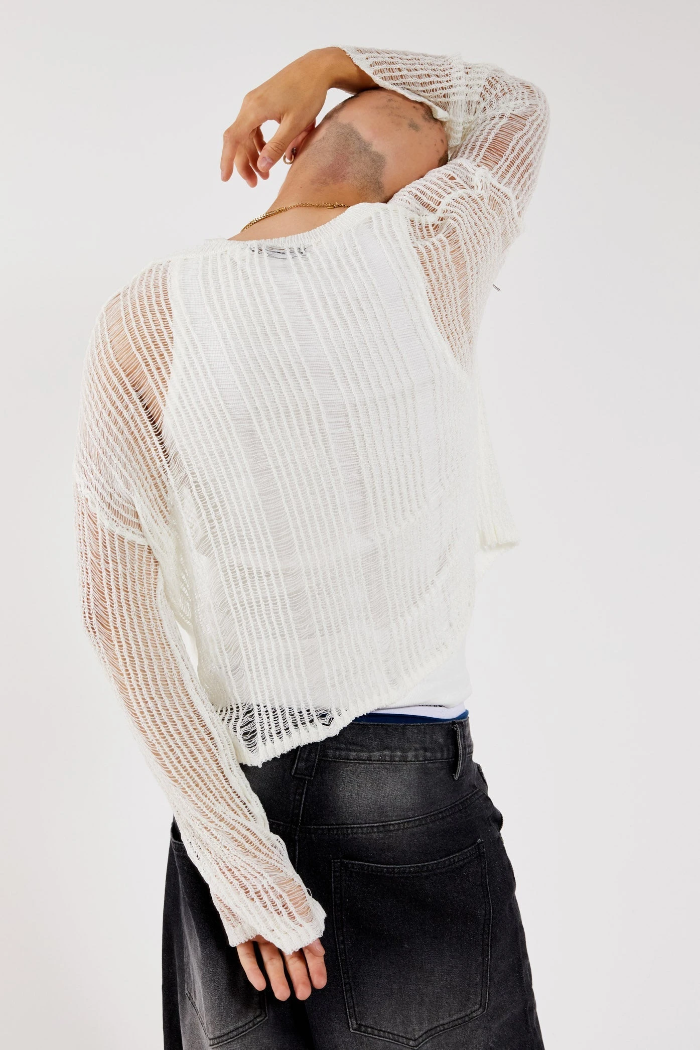 White Labyrinth Jumper 6 White Labyrinth Jumper - Image 4