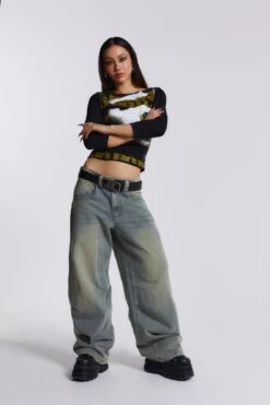 Jaded London Emblem Leather Belt -Trendy Wear Outlet Store WOMENS4558