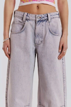 Jaded London Pink Wash Acid Colossus Baggy Jeans -Trendy Wear Outlet Store WW00762 2