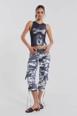 Jaded London Camo Capri Cargos -Trendy Wear Outlet Store WW01852