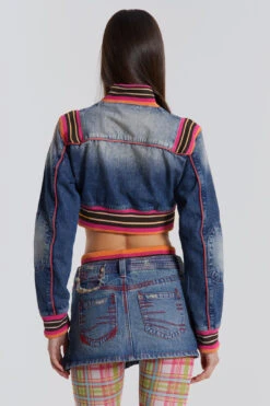 Jaded London Sherbet Cropped Denim Jacket 15 Jaded London Sherbet Cropped Denim Jacket -Trendy Wear Outlet Store WW01901 2
