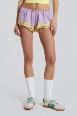 Jaded London Sugar Lace Satin Shorts -Trendy Wear Outlet Store WW1167