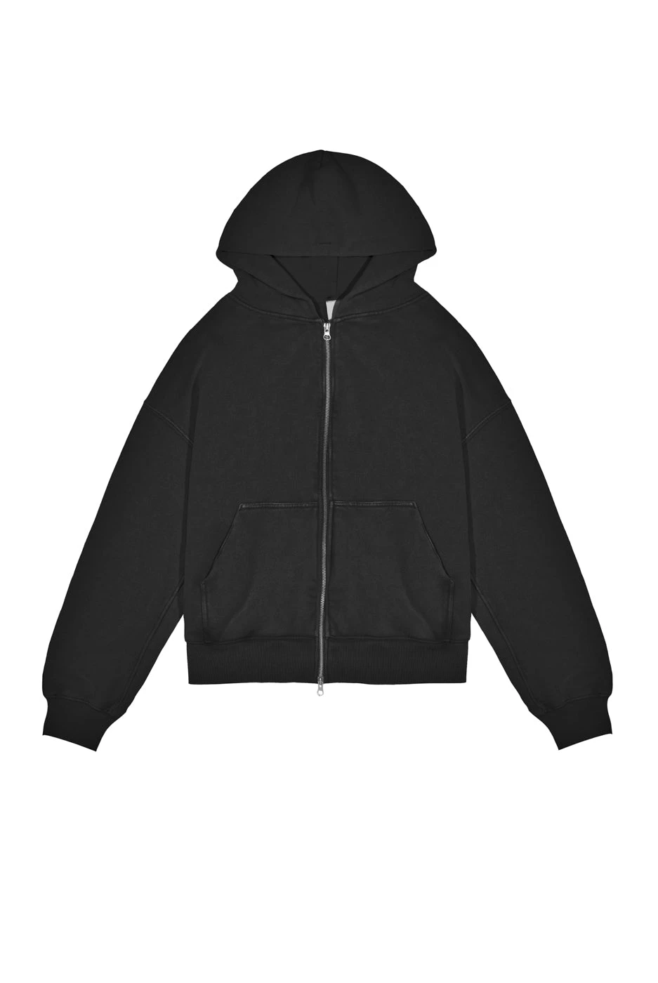 NTRLS Dust Black Oversized Zip Through Hoodie 4 NTRLS Dust Black Oversized Zip Through Hoodie - Image 2