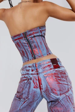 Jaded London Midtown Metallic Corset -Trendy Wear Outlet Store blueprint200971