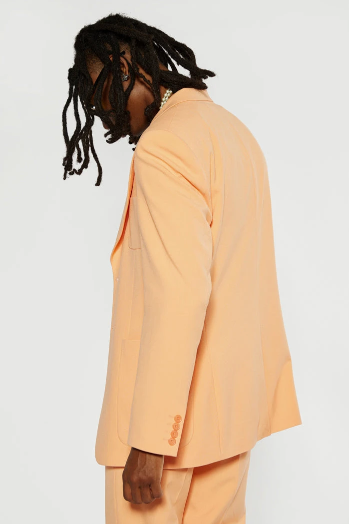 Peach Single Breasted Blazer 6 Peach Single Breasted Blazer - Image 4