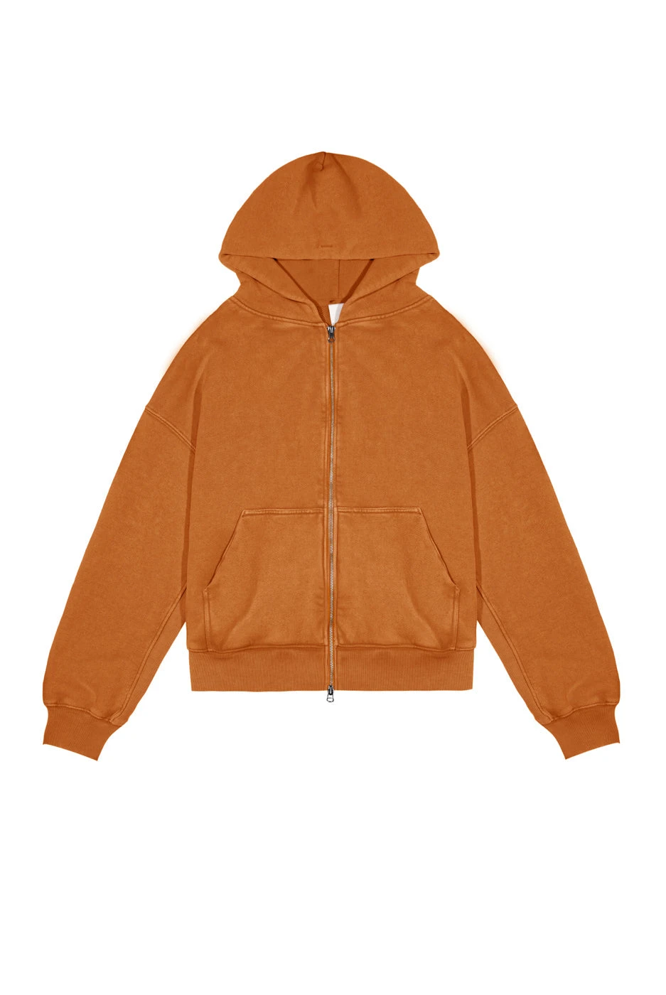 NTRLS Rust Orange Oversized Zip Through Hoodie 4 NTRLS Rust Orange Oversized Zip Through Hoodie - Image 2