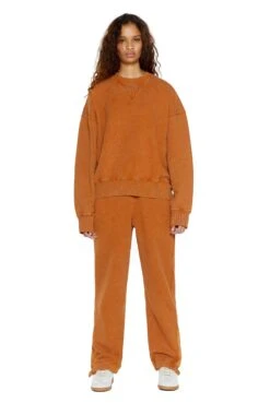 Jaded London NTRLS Rust Orange Crew Neck Sweatshirt -Trendy Wear Outlet Store oversizedjumperw r 1 2e0ddf5b cd3e 4b9f b01e cd7917b8989f