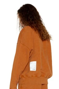 Jaded London NTRLS Rust Orange Crew Neck Sweatshirt -Trendy Wear Outlet Store oversizedjumperw r 4 f1aaab6b 55b2 4e5d 9280 c08ce3667404