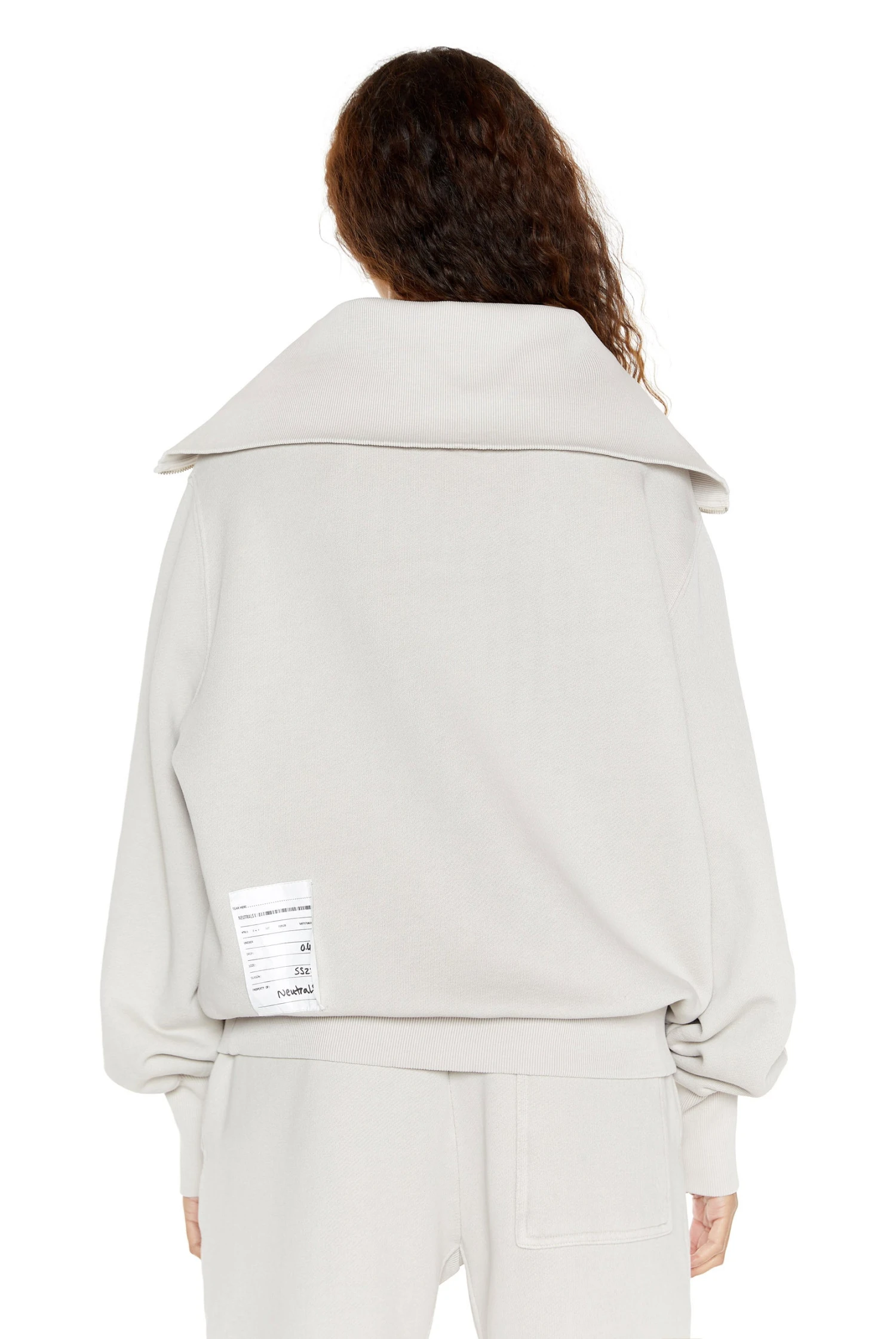 Jaded London NTRLS Stone Quarter Zip Sweatshirt 6 Jaded London NTRLS Stone Quarter Zip Sweatshirt - Image 4