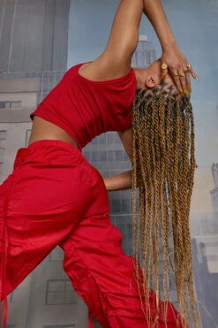 Jaded London Red Cotton Wide Leg Cargo Trouser With Cut Out, Ruched Detail 14 Jaded London Red Cotton Wide Leg Cargo Trouser With Cut Out, Ruched Detail -Trendy Wear Outlet Store remixeccom1935 e353cbd5 8c3c 443d 9ea9 e8cefdd22dcc