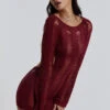 Jaded London Burgundy Umbra Dress