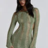 Jaded London Khaki Umbra Dress 1 Jaded London Khaki Umbra Dress -Trendy Wear Outlet Store reshootsww2257