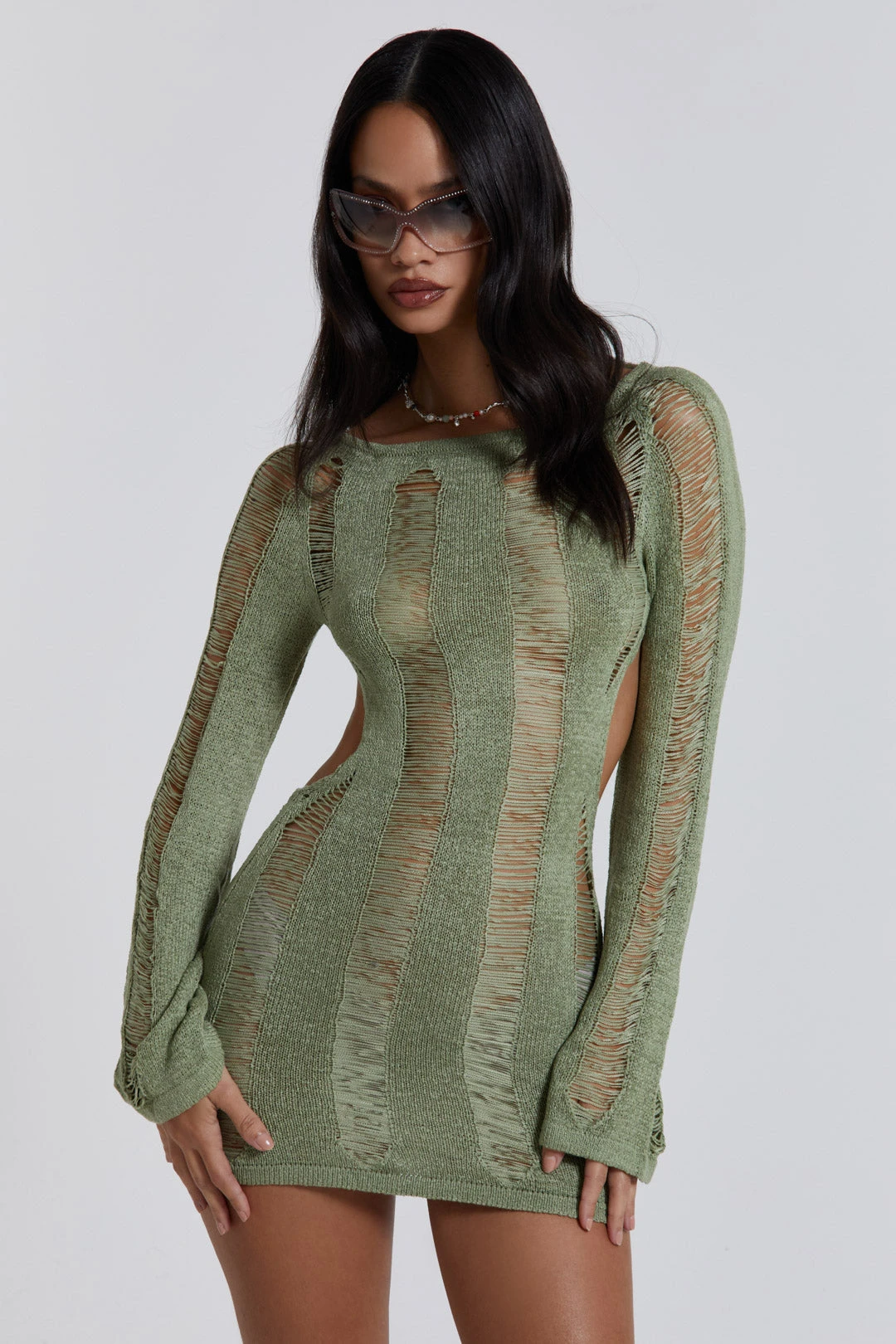 Jaded London Khaki Umbra Dress 3 Jaded London Khaki Umbra Dress