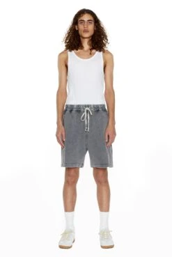 NTRLS Chrome Grey Relaxed Shorts -Trendy Wear Outlet Store shortsm c 1 7a9116d4 3194 4686 b1ac 745a98e1e8e0