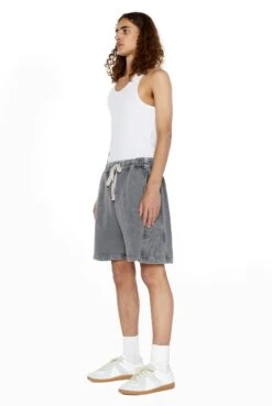 NTRLS Chrome Grey Relaxed Shorts -Trendy Wear Outlet Store shortsm c 5 391a34b1 9cfb 4fc9 b58d 11dd4d9c49f7