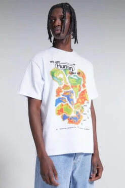 White We Are Human After All T-Shirt -Trendy Wear Outlet Store whiteitvtee4