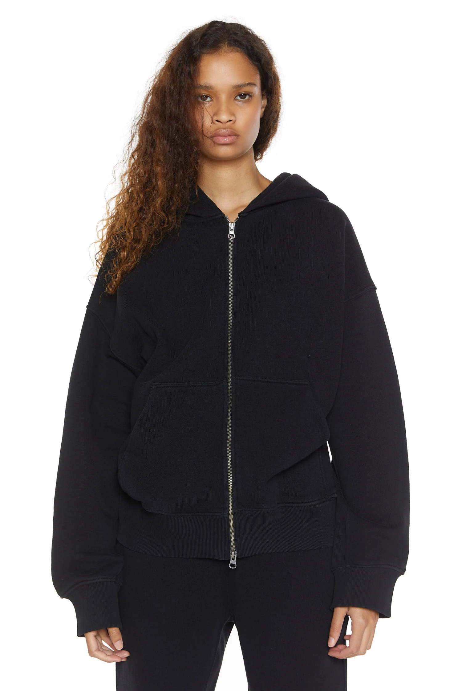 Jaded London NTRLS Dust Black Oversized Zip Through Hoodie 3 Jaded London NTRLS Dust Black Oversized Zip Through Hoodie