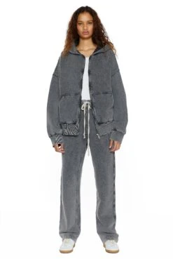 Jaded London NTRLS Chrome Grey Oversized Zip Through Hoodie -Trendy Wear Outlet Store ziphoodiew c 1 26125683 0d49 418b 8fcd f1a8c9a19b97